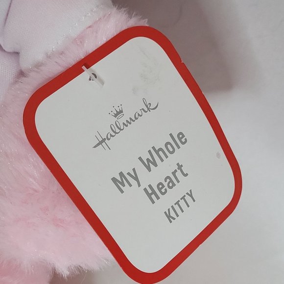 Hallmark My Whole Heart Kitty Pink Original Tag Storage Odor 10 Inch Plush - Picture 4 of 6